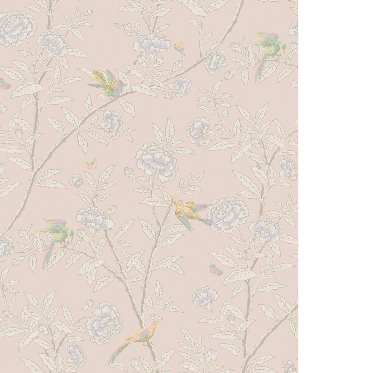 Cole & Son ROSEBERRY WITH BIRDS PINK Wallpaper
