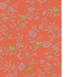 Cole & Son ROSEBERRY WITH BIRDS VERMILLION Wallpaper