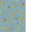 Cole & Son ROSEBERRY WITH BIRDS BLUE Wallpaper