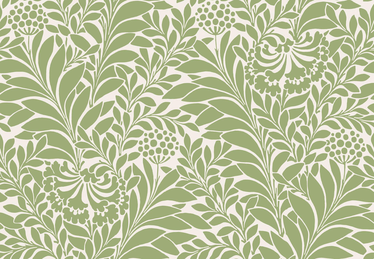 Cole & Son HONEYSUCKLE SPRING GREEN Wallpaper