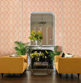 Cole & Son WILLOW BRANCH TANGERINE/CREAM Wallpaper