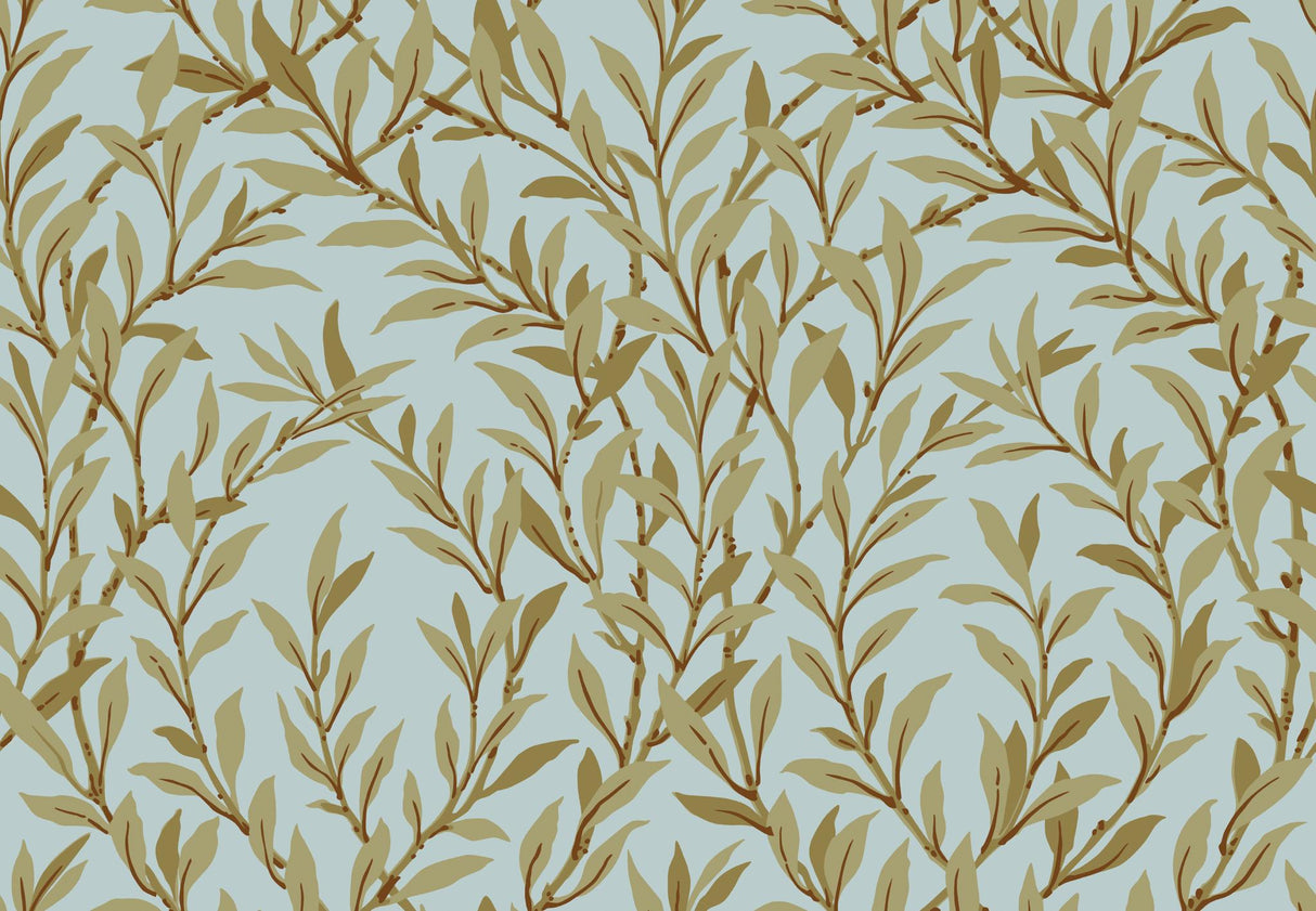 Cole & Son WILLOW BRANCH OLIVE/TEAL Wallpaper