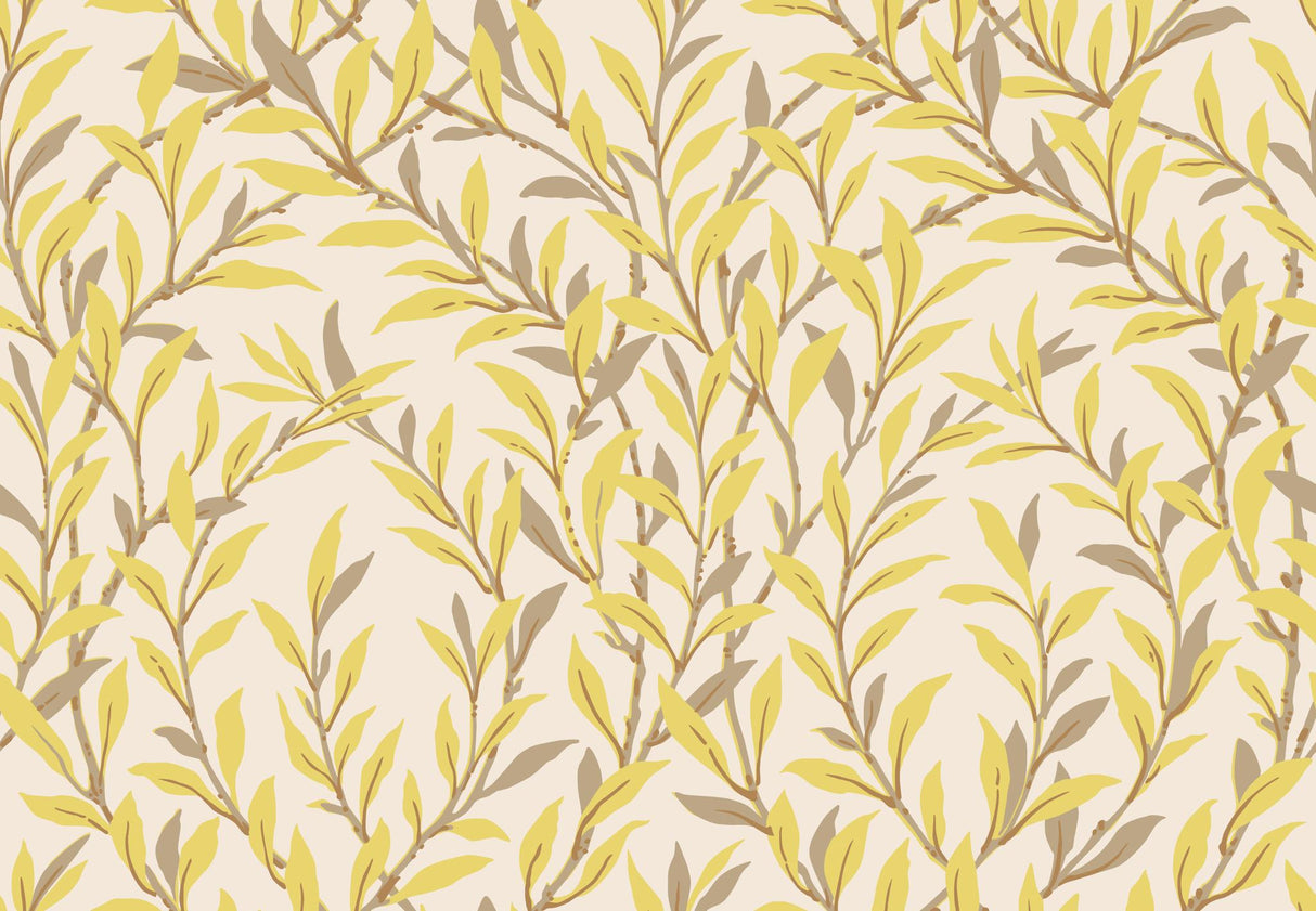 Cole & Son WILLOW BRANCH CITRINE/STONE Wallpaper