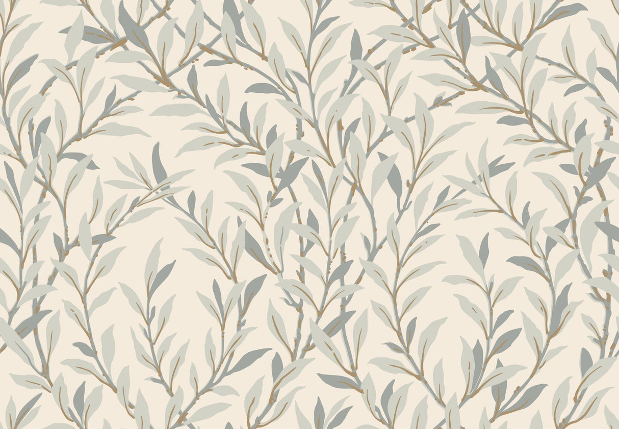 Cole & Son WILLOW BRANCH PEBBLE/CREAM Wallpaper