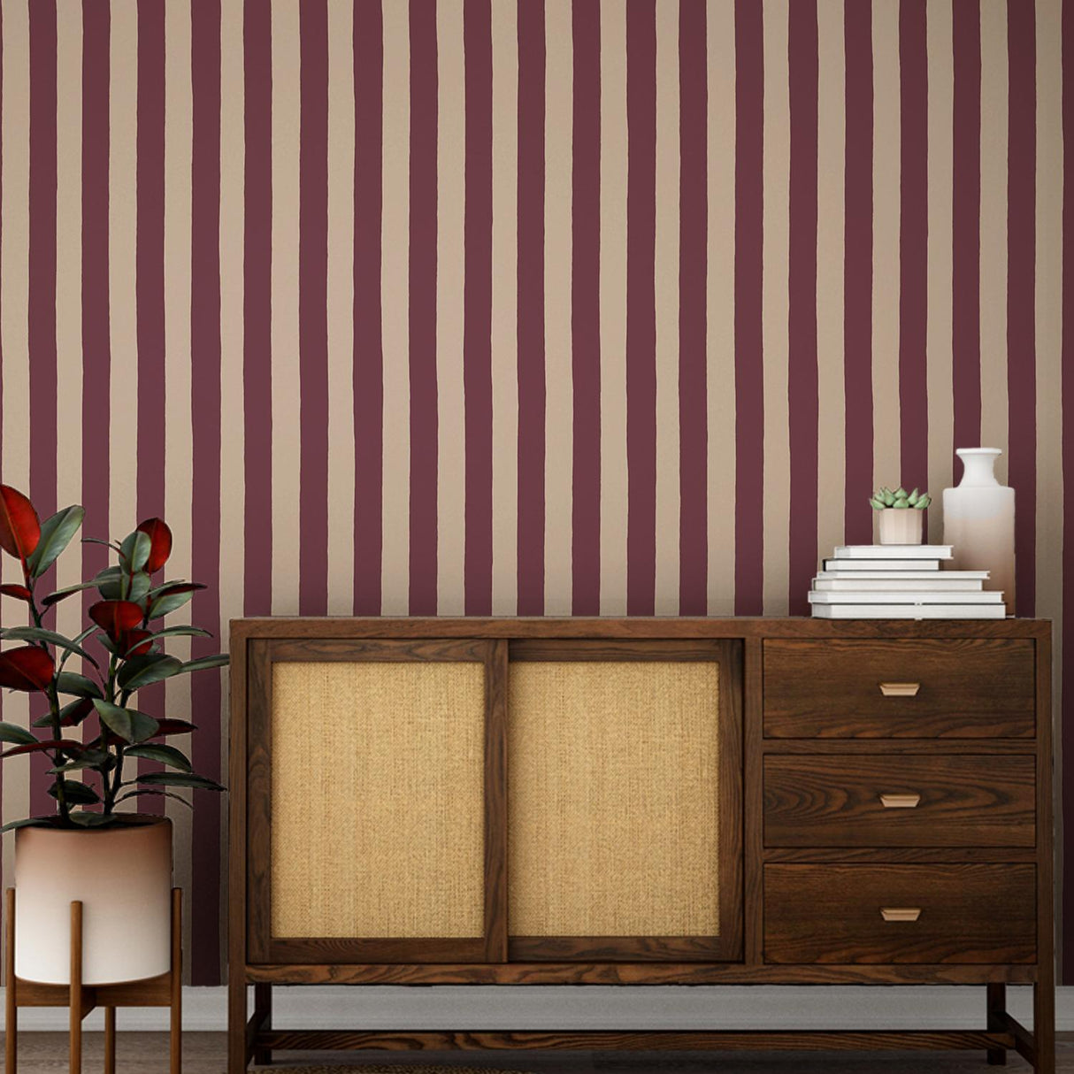 Kravet MEDIUM HAND PAINTED STRIPE 04 Wallpaper