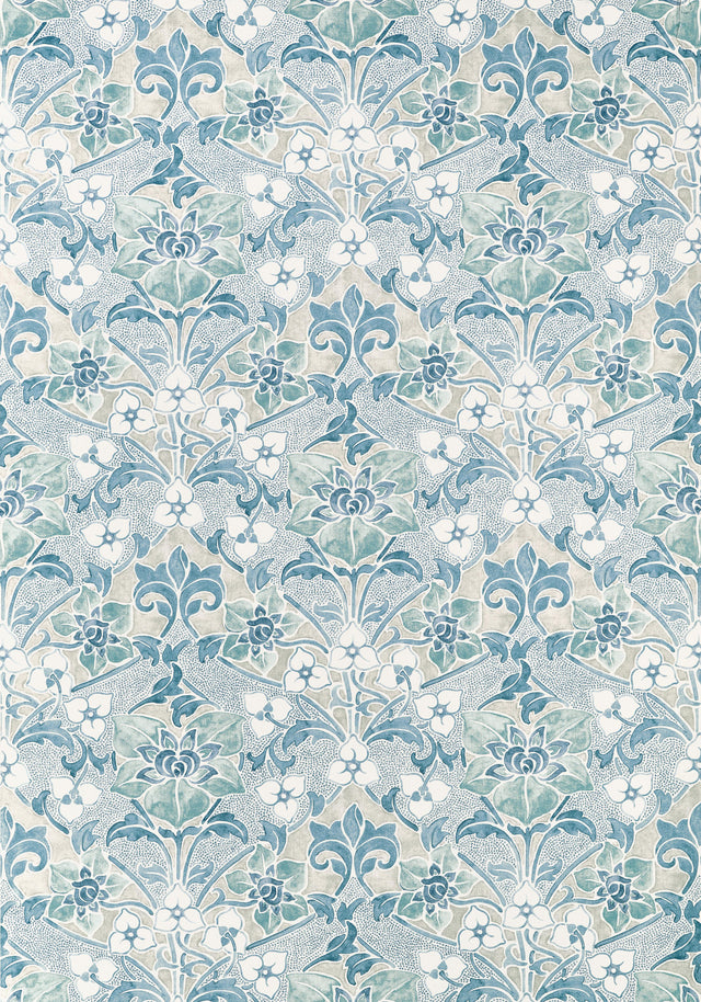 Thibaut Woodford Spa Blue Fabric