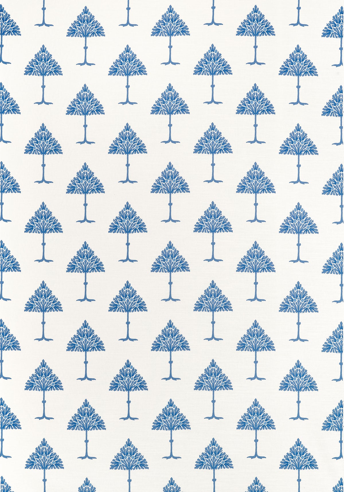 Thibaut May Tree Blue And White Fabric