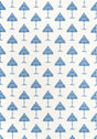Thibaut May Tree Blue And White Fabric