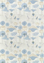 Thibaut Malea Blue And Beige Fabric