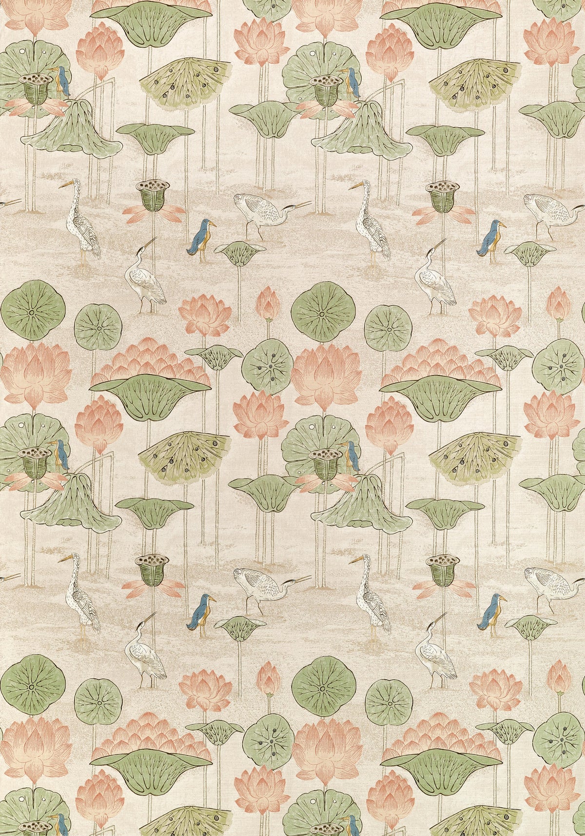 Thibaut Malea Apricot Fabric