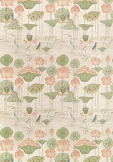 Thibaut Malea Apricot Fabric