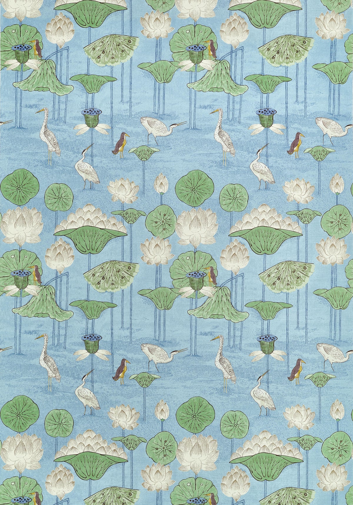 Thibaut Malea Sky Blue Fabric