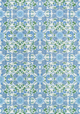 Thibaut Margaux Blue And Green Fabric