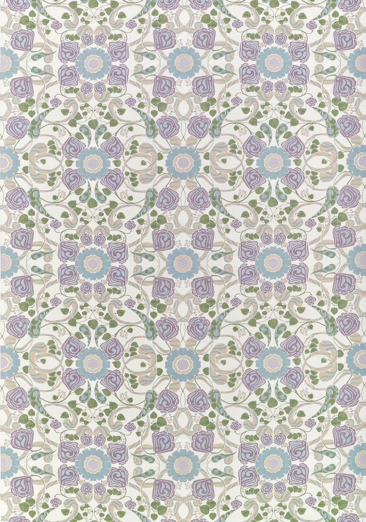 Thibaut Margaux Lavender And Blue Fabric