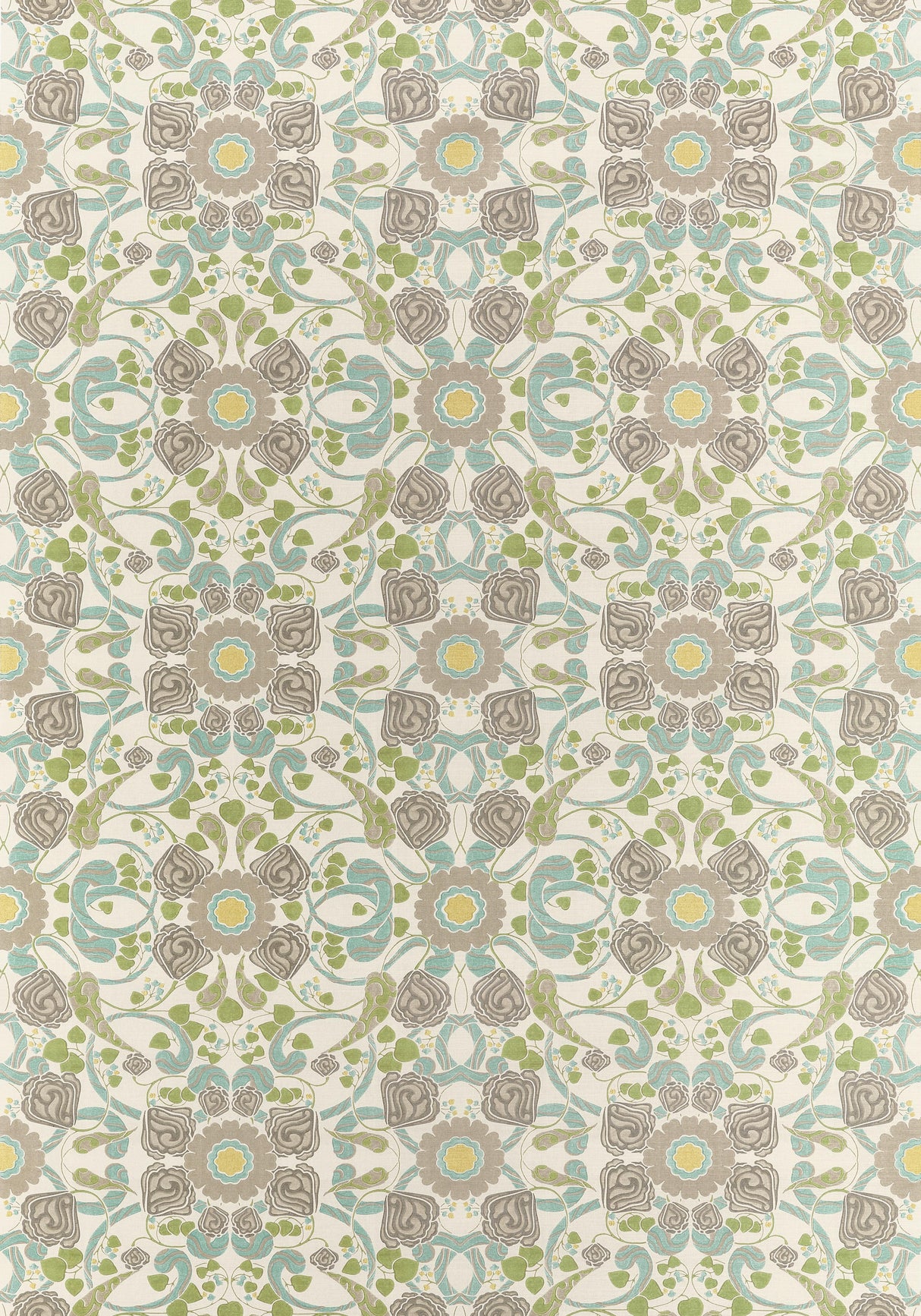 Thibaut Margaux Beige And Yellow Fabric