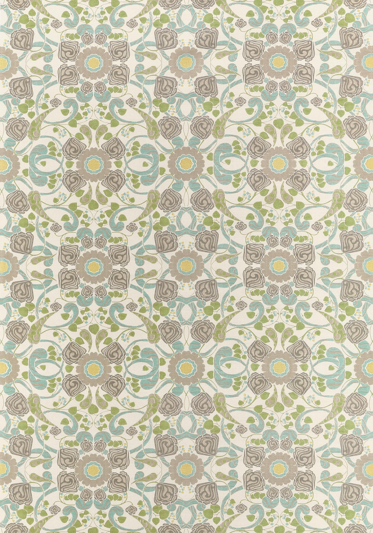 Thibaut Margaux Beige And Yellow Fabric