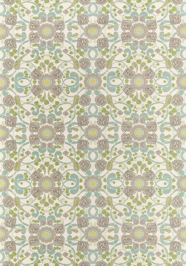 Thibaut Margaux Beige And Yellow Fabric