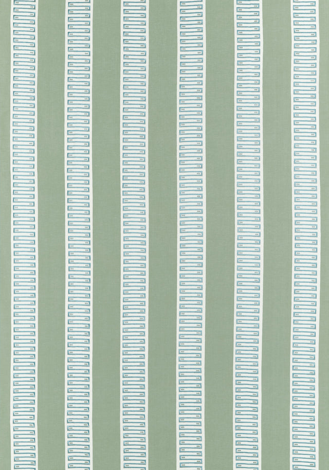 Thibaut Raritan Line Embroidery Sage Fabric
