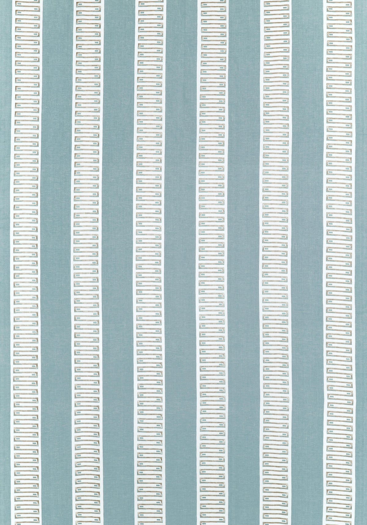 Thibaut Raritan Line Embroidery Spa Blue Fabric