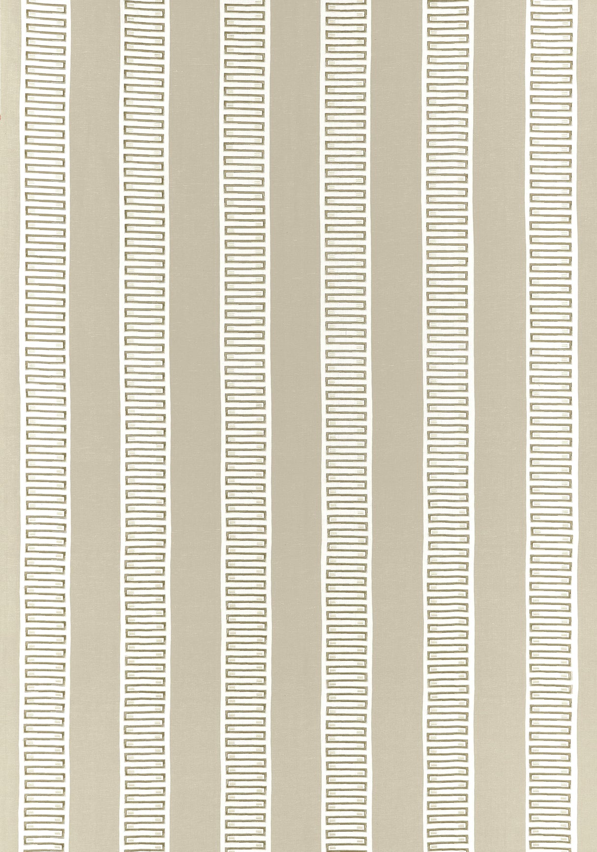 Thibaut Raritan Line Embroidery Beige Fabric