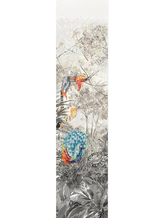 Scalamandre Arcadia Mural | Panel 2 Multicolor Wallpaper