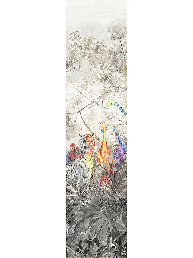 Scalamandre Arcadia Mural | Panel 3 Multicolor Wallpaper