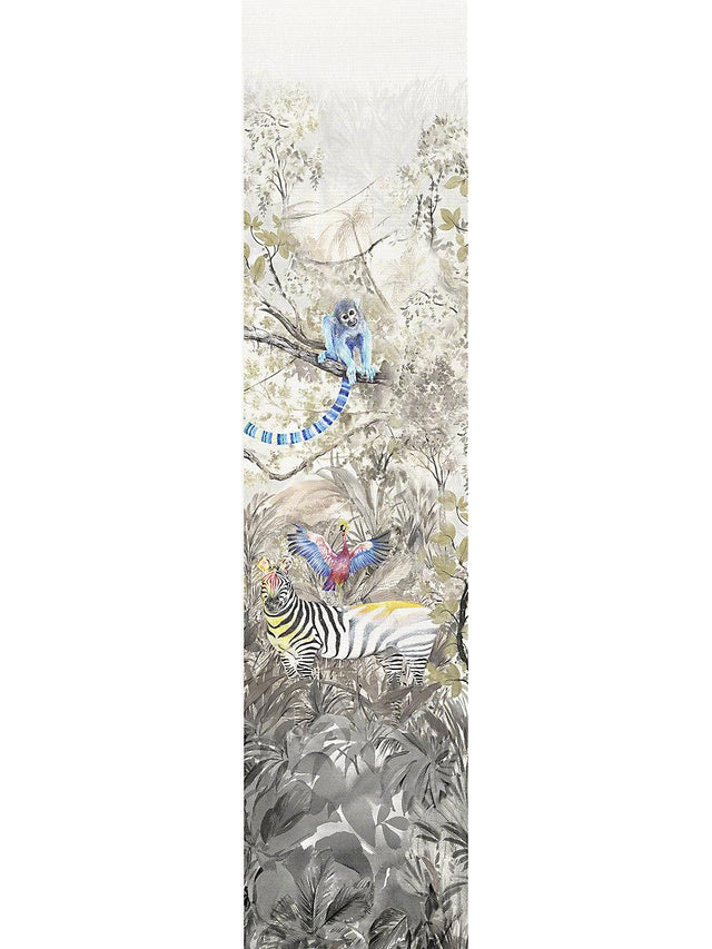 Scalamandre Arcadia Mural | Panel 4 Multicolor Wallpaper