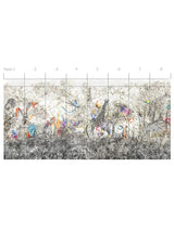 Scalamandre Arcadia Mural | Panel 7 Multicolor Wallpaper