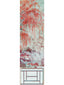 Scalamandre Crested Crane Mural | Panel 2 Turquoise Red Wallpaper