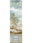Scalamandre Crested Crane Mural | Panel 4 Wheat Blue Wallpaper
