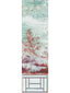Scalamandre Crested Crane Mural | Panel 4 Turquoise Red Wallpaper