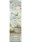 Scalamandre Crested Crane Mural | Panel 5 Wheat Blue Wallpaper