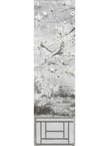 Scalamandre Crested Crane Mural | Panel 5 Silver Gold Wallpaper