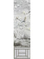 Scalamandre Crested Crane Mural | Panel 5 Silver Gold Wallpaper