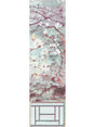 Scalamandre Crested Crane Mural | Panel 6 Turquoise Red Wallpaper