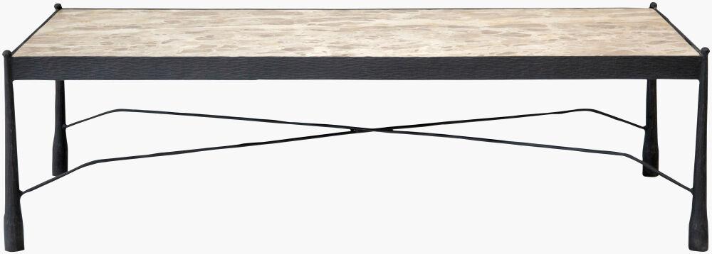 Surya Kurast KURT-002 17"H x 57"W x 23"D Accent Table