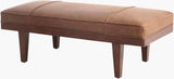 Surya Otis OTIS-001 18"H x 52"W x 24"D Bench/Ottoman/Stool