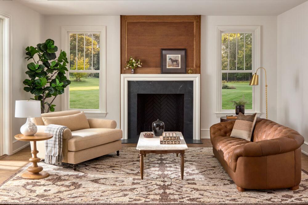 Surya Whitmoore WTMR-001 28"H x 95"W x 37"D Sofa