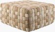 Surya Zavin ZVPF-001 13"H x 24"W x 24"D Pouf