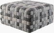 Surya Zavin ZVPF-002 13"H x 24"W x 24"D Pouf