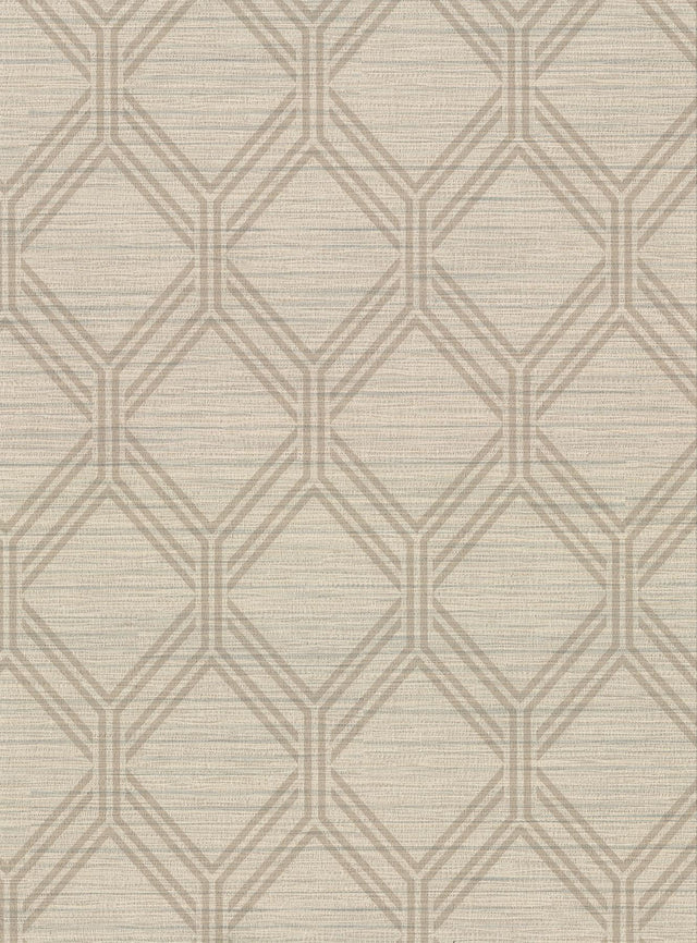 York Vaughan Wheat Geometric Wallpaper
