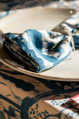MindTheGap THE ENCHANTED WOODLAND DUSK BLUE NAPKIN SET 45" x 45" Tabletop