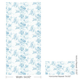 Lee Jofa TEA ROSE TOILE BLUE Fabric