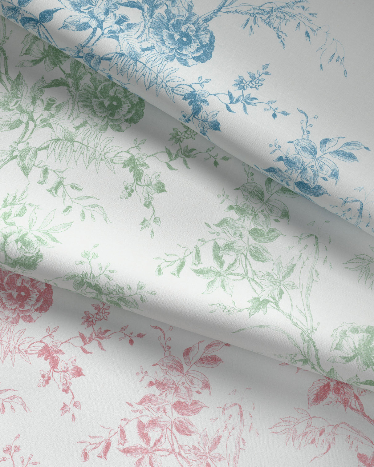 Lee Jofa TEA ROSE TOILE BLUE Fabric