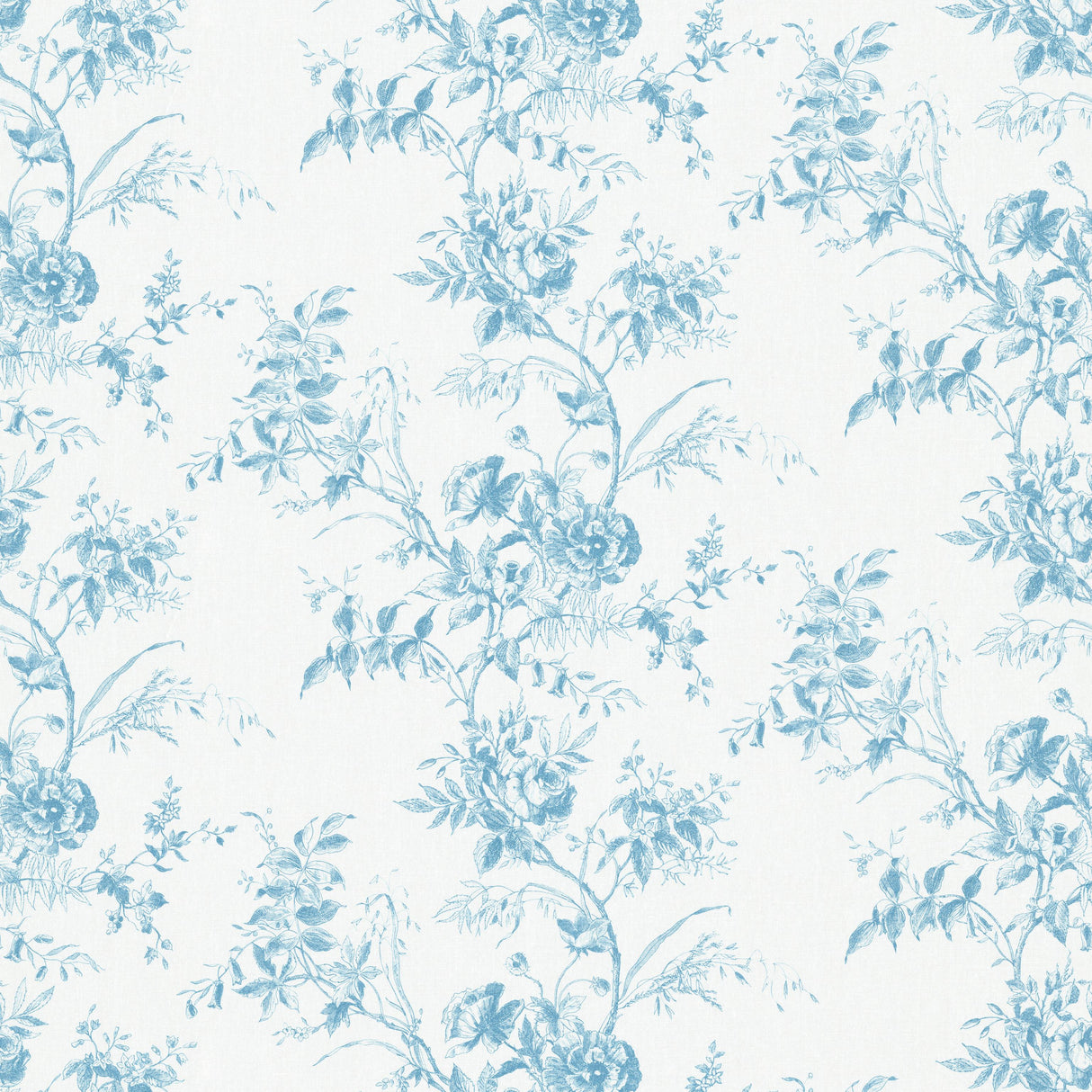 Lee Jofa TEA ROSE TOILE BLUE Fabric