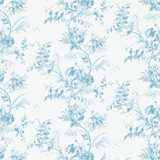 Lee Jofa TEA ROSE TOILE BLUE Fabric