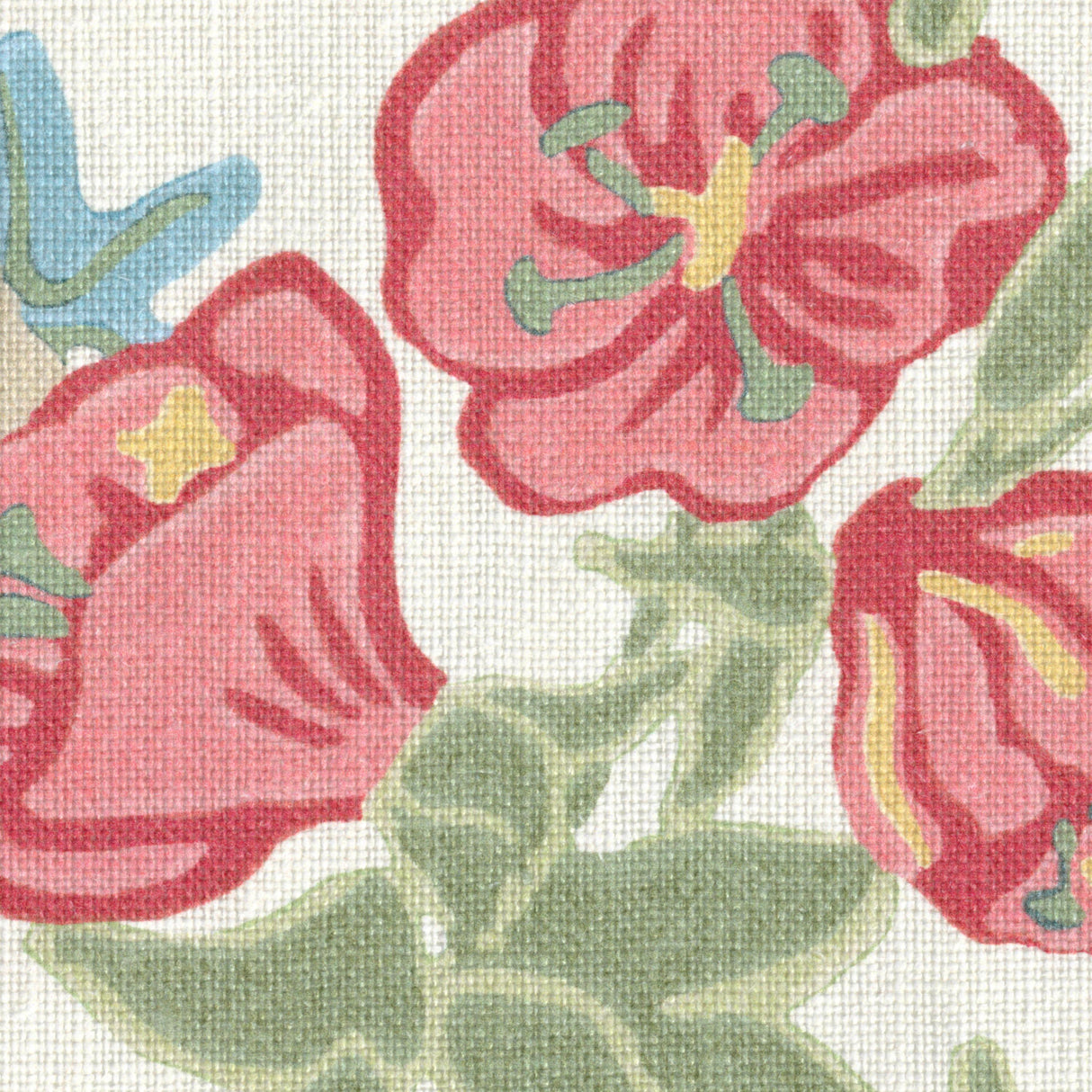 Lee Jofa PLUMERIA PRINT CORAL Fabric