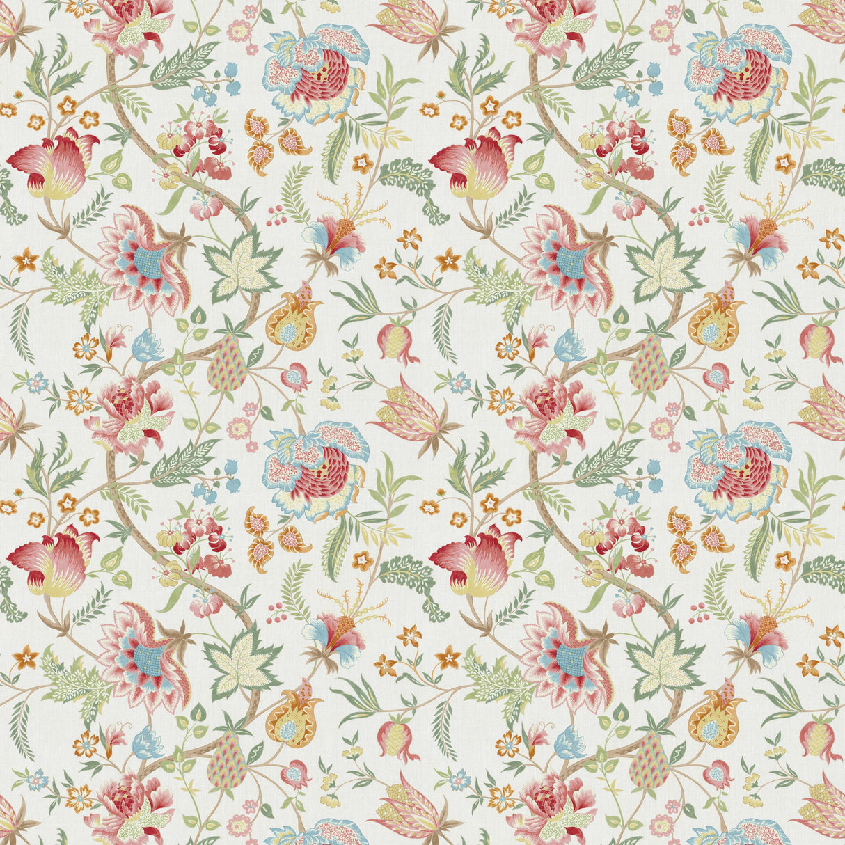 Lee Jofa ARUNDEL PRINT CORAL Fabric