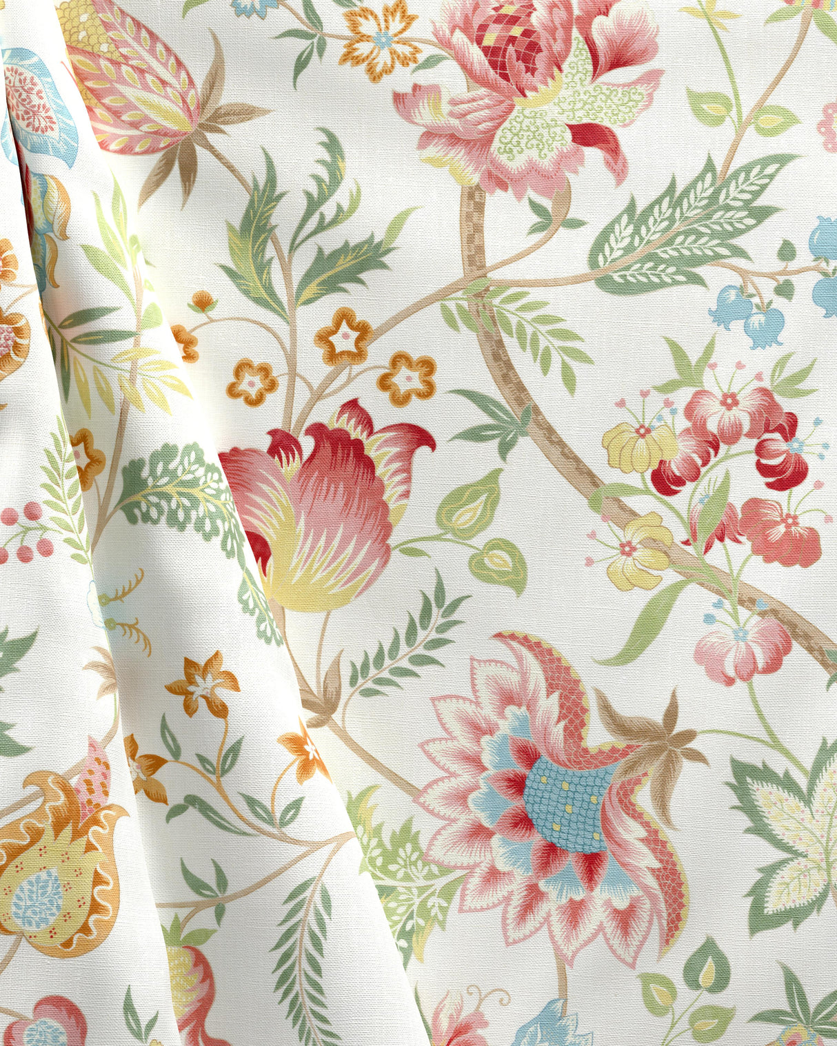 Lee Jofa ARUNDEL PRINT CORAL Fabric