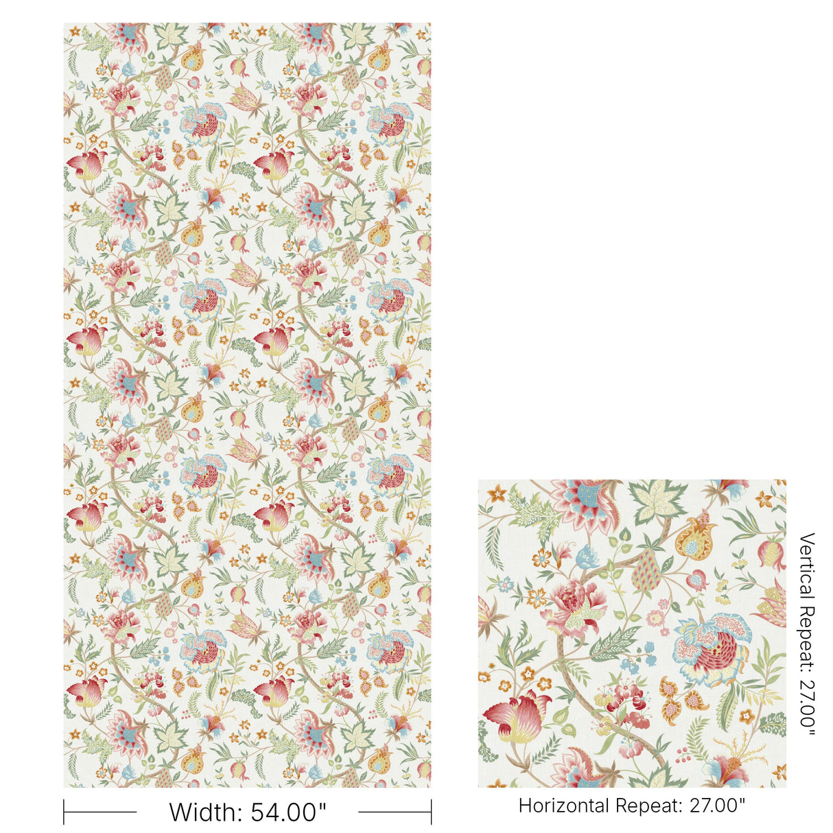 Lee Jofa ARUNDEL PRINT CORAL Fabric